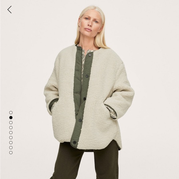 Mango Faux Shearling Jacket - Picture 6 of 15